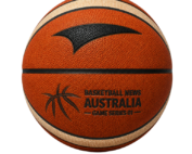 Basketball News Australia Game Series 01 PU basketball with butyl bladder and BNA branding